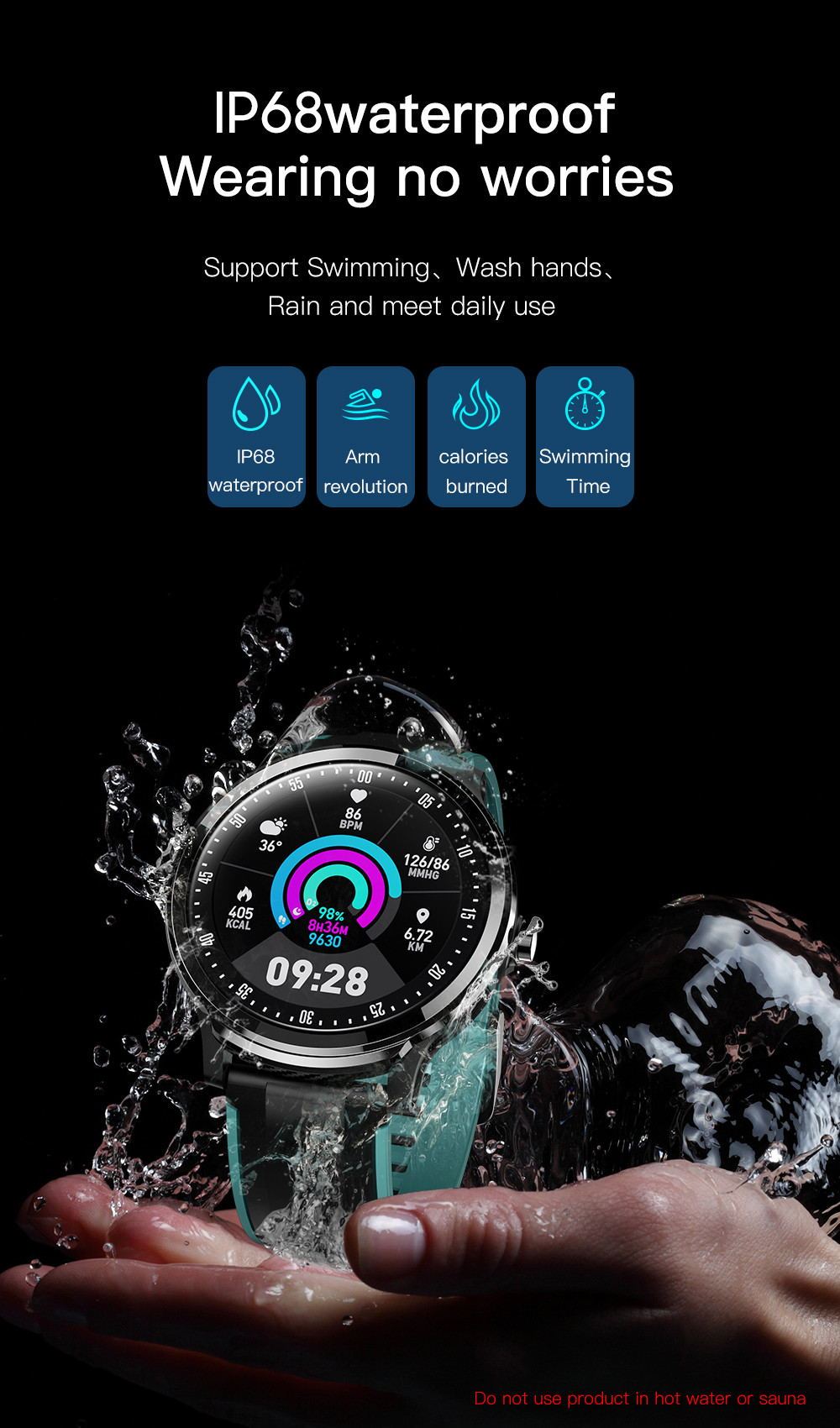 Smart Watch Fitness SN80