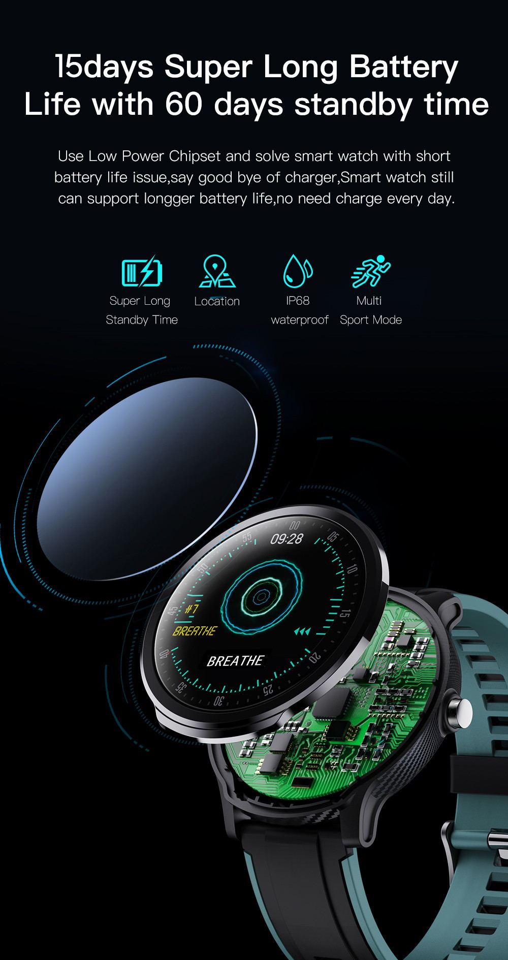 Smart Watch Fitness SN80
